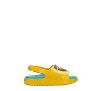melissa Mini Cloud Slide + Fabula BB Sandale Plate, Citronier, 30 EU