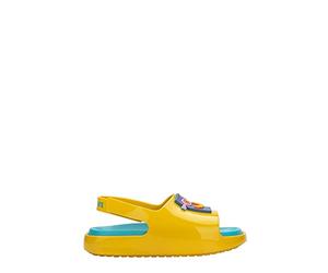 melissa Mini Cloud Slide + Fabula BB Sandales plates pour fille, citronier, 28/28.5 EU