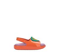 melissa Mini Cloud Slide + Fabula BB Sandales plates pour fille, orange, 30 EU