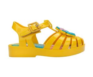 melissa Mini Possession + Fabula BB Sandales plates pour fille, citronier, 21 EU