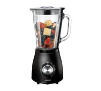 MELISSA Mixeur de Cuisine 1,5 L en Verre 500 W avec 5 Vitesses et Pulse Noir