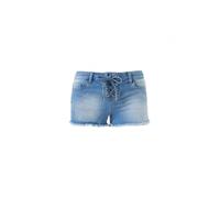 Melissa Odabash, Femme, Shorts, Bleu, Taille: 38 FR Alexi Denim Lace-Up Shorts