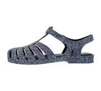 Melissa Possession Jelly Sandale pour femme - La chaussure en gelée originale, sandale de pêcheur avec sangle réglable et boucle latérale, Jeans Noir, 39 EU
