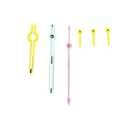 Melitare Montre Lumineuse Verte VK63, Accessoires de Montre for VK63, Mouvement à 6 Aiguilles, Rose Blanc Jaune, 1 pièce(A2)