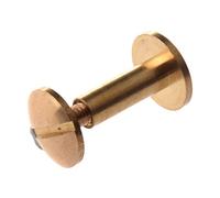 Melitt Lot de 10 rivets à vis en laiton 12 mm