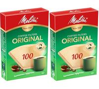 Melitta 126033 filtres de papier 100/40, Couleur : Marron naturel (Lot de 2)