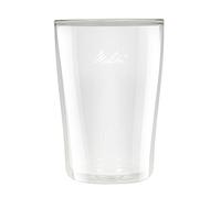 Melitta 2 Verres à Latte Macchiato, Double Paroi Isolante, Anti-Brulure, Adapté au Micro-Onde, 300 ml, Hauteur 13 cm, Pour Over