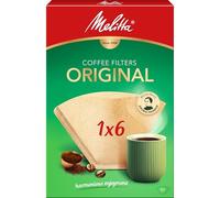 Melitta, 40 Filtres à Café, Taille 1x6, Pour Cafetière à Filtre, Original, Brun 40 filtres