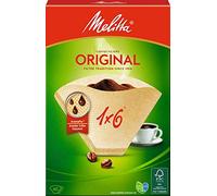 Melitta, 40 Filtres à Café, Taille 1x6, Pour Cafetière à Filtre, Original, Brun 40 filtres