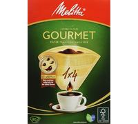 Melitta, 80 Filtres à Café, Taille 1x4, Pour Cafetière à Filtre, Gourmet, Brun