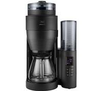 Melitta Machine à café filtre AromaFresh – 1,25 L, 10 tasses – Noir mat, broyeur intégré