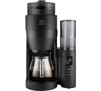 Melitta Machine à café filtre AromaFresh – 1,25 L, 10 tasses – Noir mat, broyeur intégré