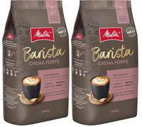 Melitta Barista Classic Crema Forte, Café en Grains Entiers 1 Kg, Non Moulu, Pour Machines à Café Entièrement Automatiques, Torréfaction Forte, Intensité 4 (Lot de 2)