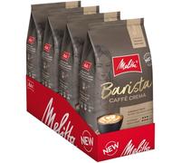 Melitta Barista Classic Crema Lot de 4 paquets de grains de café entiers torréfaction moyenne, force 4