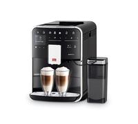 Melitta Barista T Smart Noire, Machine à Café à Grains avec Broyeur et Réservoir à Lait, Système One Touch, Mode 1 à 2 Tasses, Cafetière Connectée, Écran Couleur TFT, F850-102