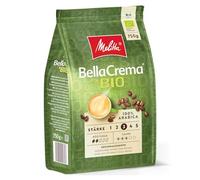 Melitta BellaCrema Grains de café bio entiers, non moulus, pour machine à café automatique, torréfaction douce, torréfiés en Allemagne, intensité 3, 750 g