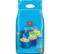 Melitta Café Bistro Café torréfié en dosettes café, 100 dosettes, dosettes de café pour machine à dosettes, torréfaction douce, torréfié en Allemagne, doux et aromatique