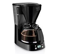 Melitta Cafetière à Filtre avec Verseuse en Verre, Fonction Maintien au Chaud et Timer, Easy Timer, Noir, 1010-14