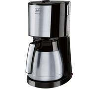 Melitta Cafetière à Filtre Enjoy Top Therm Verseuse Isotherme en Acier Inoxydable 10-15 tasses Noir/Acier Brossé 1000W