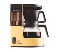 Melitta, Cafetière Filtre AROMABOY 0,25L Beige/Marron, Design Compact, Température d'Infusion Optimale, Fonction Arrêt automatique, Porte-filtres 100 pour 2 tasses,1015-03,500W