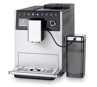 Melitta CI Touch, Argent , F630-101, Machine à Café, Expresso et Boissons Chaudes Automatique, Moulin Silencieux, 10 Spécialités, 2 Réservoirs à Grains, Récipient à Lait, Ecran Couleur TFT Tactile CD - Barista CI Touch Silver