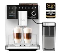 Melitta CI Touch Argent, Machine à Café à Grain avec Broyeur à Double Bac à Grains, Silencieuse, Fonction de Mémorisation My Coffee, Mode 1 à 2 Tasses, F630-101,1400W