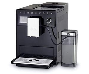 Melitta CI Touch, Noir, F630-102, Machine à Café, Expresso et Boissons Chaudes Automatique, Moulin Silencieux, 10 Spécialités, 2 Réservoirs à Grains, Récipient à Lait, Ecran Couleur TFT Tactile