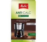 MELITTA Détartrant Bio en poudre pour cafetiere filtre - 6 x 20 g