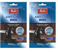 Melitta Détartrant Liquide, Pour Machines à Café à Capsules et à Dosettes, 100 ml, Usage Unique (Lot de 2)