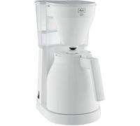 Melitta Easy Therm II 1023-05 Blanc - Cafetière - Thermo-pot à commande à une main, réservoir d'eau transparent