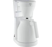 Melitta Easy Therm II 1023-05 Blanc - Cafetiere - Thermo-pot aa une main, réservoir d'eau transparent