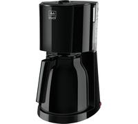 Melitta Cafetière filtre Enjoy II Therm 1017-06 – Verseuse isotherme, Sélecteur d’arôme – Noir