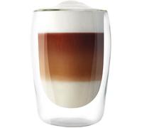 MELITTA Lot de 2 verres en borosilicate pour latté Machiatto 300 ml transparent