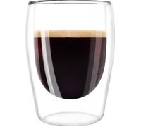 MELITTA Lot de 2 verres isolant pour café Expresso 80ml transparent