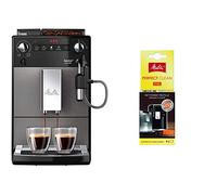 Melitta Machine à café entièrement automatique, série Avanza 600, Art. N° 6767843, acier inoxydable, 1450 W, 1,5 l, Mystic Titian & Nettoyant en Tablettes, Pour Machines à Café Automatiques, 4 x 1,8 g