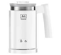 Melitta Mousseur à Lait, Pour Lait Chaud ou Froid, 3 Embouts inclus (Latte Macchiato, Cappuccino, Lait Chaud), CREMIO II, Blanc, 1014-01