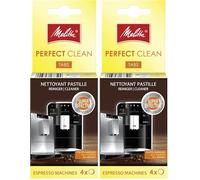 Melitta Nettoyant en Tablettes, pour Machine à café Automatique à grains avec broyeur, Pastille nettoyage Melitta à taille unique sans altération de goût, format 4 x 1,8 g. (Lot de 2)