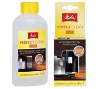Melitta Perfect Clean liquide de nettoyage 250ml + Melitta Perfect Clean tablettes de nettoyage x4