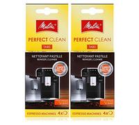 Melitta Tablettes de nettoyage Perfect Clean pour machines à expresso – Lot de 2 (4 x 1,8 g)