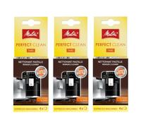 Melitta Perfect Clean Lot de 3 tablettes de nettoyage (12 pastilles) - Pour machines à café, machines à café et expresso - Élimine efficacement la graisse et les résidus