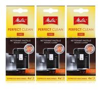 Melitta Perfect Clean Lot de 3 tablettes de nettoyage pour machines à expresso 4 x 1,8 g 150