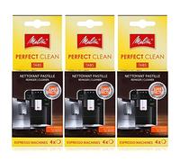 Melitta Perfect Clean Lot de 3 tablettes de nettoyage pour machines à expresso 4 x 1,8 g