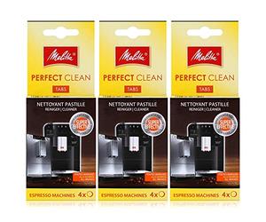 Melitta Perfect Clean Lot de 3 tablettes de nettoyage pour machines à expresso 4 x 1,8 g