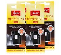 Melitta Perfect Clean Lot de 4 tablettes de nettoyage pour machines à expresso 4 x 1,8 g