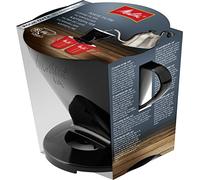 Melitta Porte-Filtre, Pour Filtre à Café 1x4, Compatible avec 1 Verseuse ou 2 Tasses, Plastique, Pour Over, Noir, Noire