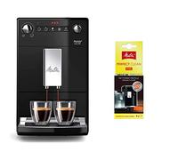 Melitta, Purista, Noir, F230-102 Machine à Café et Expresso Automatique avec Broyeur à Grains, Compacte & Nettoyant en Tablettes, Pour Machines à Café Automatiques, à Capsules et à Dosettes, 4 x 1,8 g
