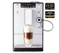 Melitta Machine à café à grains Solo & Perfect Milk E957-203 - Broyeur, Auto Cappuccinatore, Argent