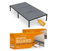 Meliusly Lot de 2 planches bunkie robustes de 10 mm pour lit jumeau XL (96,5 x 200,9 cm) en attente de brevet - Design à profil bas - Respirantes, minimisant le bruit, résistantes à l'humidité