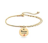 Melix Home Bracelets Cadeaux pour nounou d'enfant ado Cadeau de remerciement Ma Nounou Bracelet JE T'ADORE