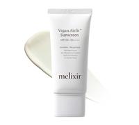 Melixir Vegan Airfit Crème Solaire SPF 50 Soin Solaire Hydratant Coréen Visage Texture Légère Apaisante Pas de Taches Blanches Protection Océan Protection UV Quotidienne (50ml)